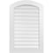Ekena Millwork Arch Top Surface Mount PVC Gable Vent: Non-Functional, w/ 3-1/2"W x 1"P Standard Frame, 26"W x 38"H GVPAR26X3801SN - alternate 1